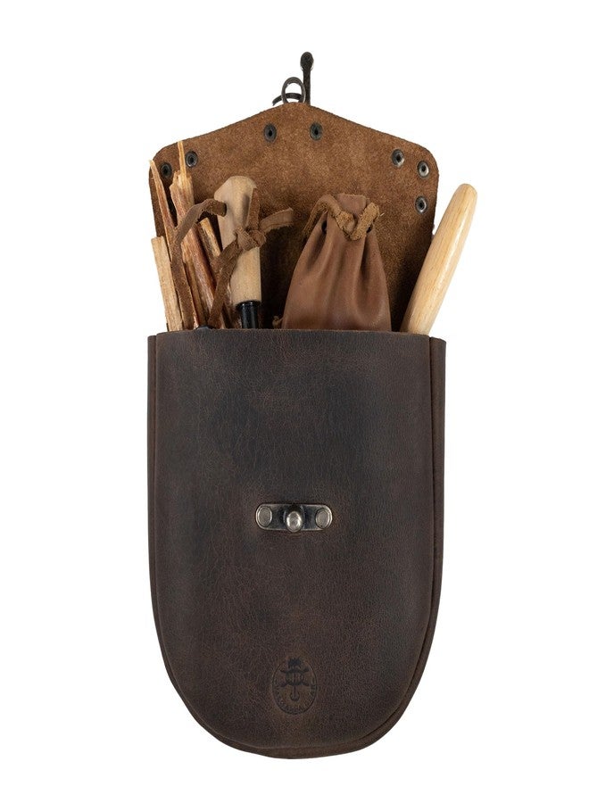 Valhalla Gear, Vintage Belt Pouch for Small Notebooks, Cellphone and Personal Items, Full Grain Leather Bag, Handmade Accessories, Bourbon Brown - Image 2